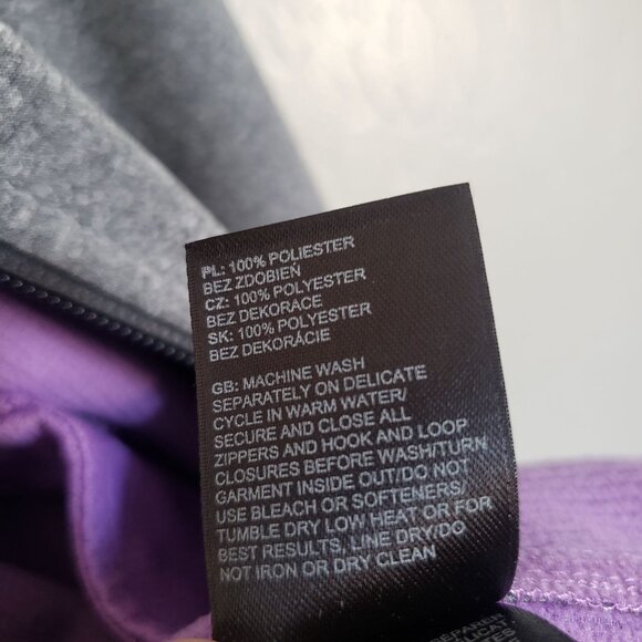 The North Face Canyonwall Softshell Jacket Heather Grey/Lilac Women's M Windwall - Picture 12 of 12